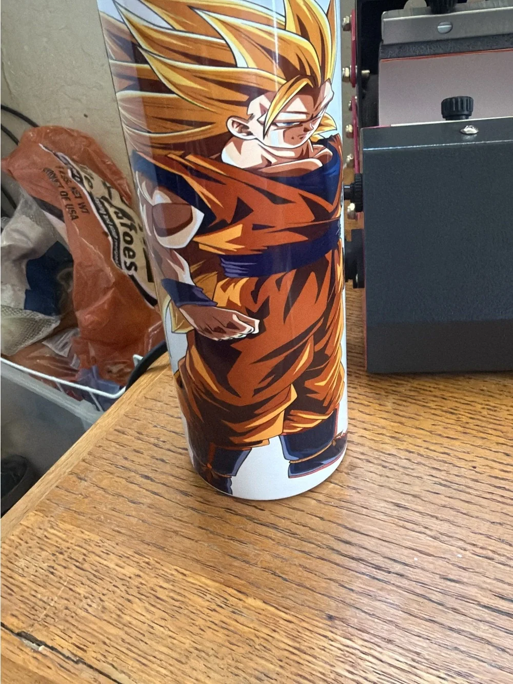 Dragon Ball Z Goku Stainless Tumbler - Orange & Blue